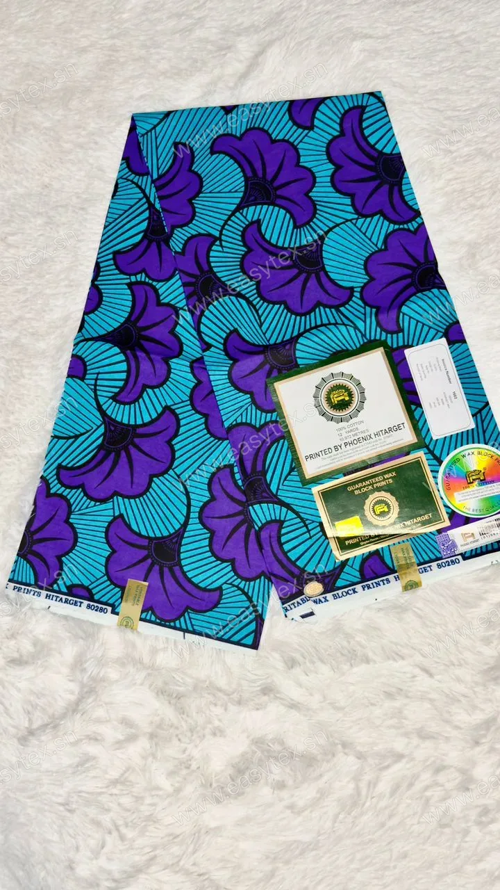 Wax Hitarget Fleur de Mariage - Turquoise et Violet