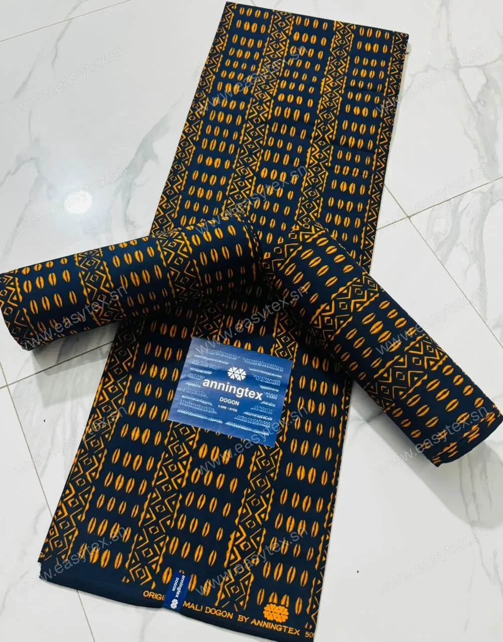 Wax Block Prints Anningtex Dogon Ciselé et Grains de Café