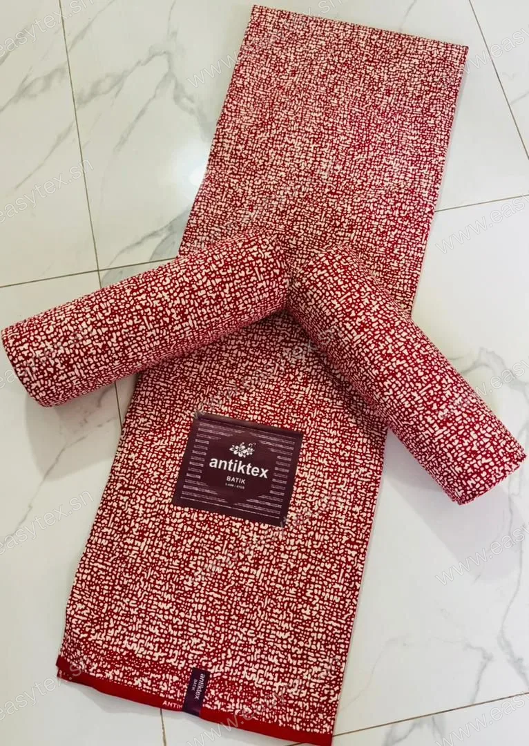 Wax Batik Antiktex Craquelé Carmin et Écume de Crème