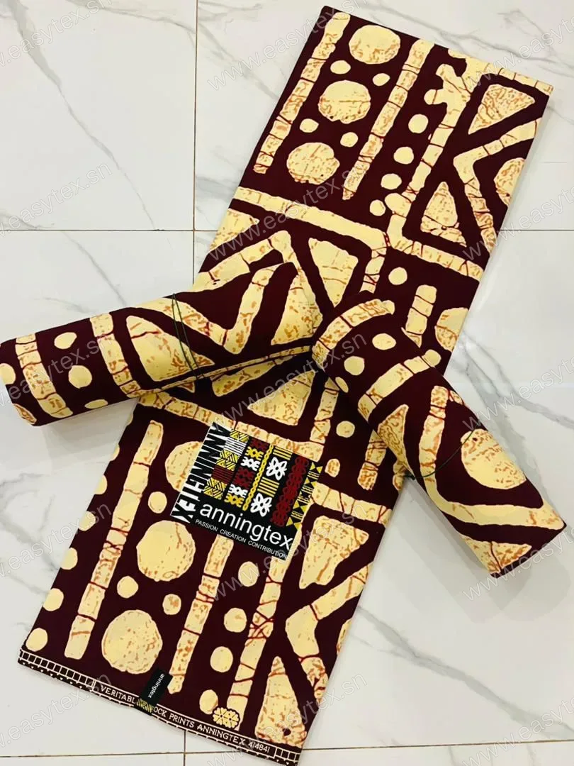 Wax Block Prints Anningtex Mosaïque Mandingue et Damiers Ciselés