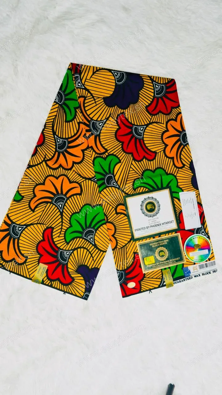 Wax Hitarget Fleur de Mariage - Orange et Vert
